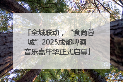 全城联动，“食尚蓉城”2025成都啤酒音乐嘉年华正式启幕