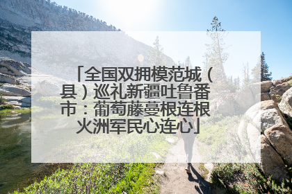 全国双拥模范城（县）巡礼新疆吐鲁番市：葡萄藤蔓根连根 火洲军民心连心