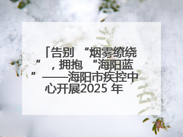 告别 “烟雾缭绕”，拥抱 “海阳蓝”——海阳市疾控中心开展2025 年无烟宣传“海阳特色”实践记录