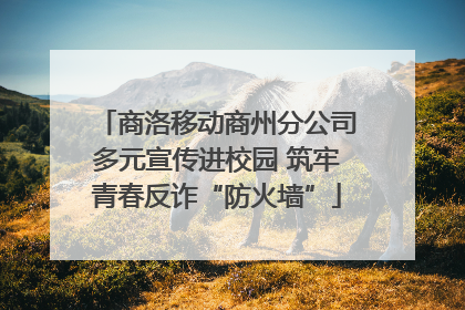 商洛移动商州分公司多元宣传进校园 筑牢青春反诈“防火墙”