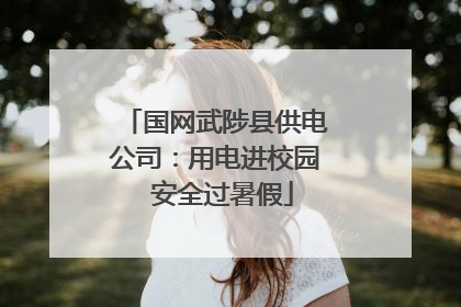 国网武陟县供电公司：用电进校园  安全过暑假