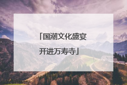 国潮文化盛宴开进万寿寺