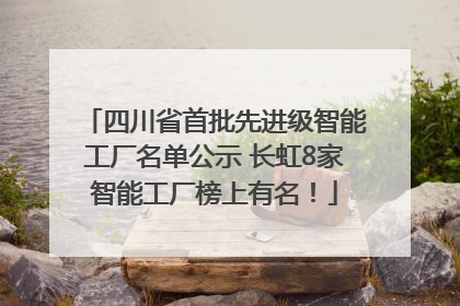 四川省首批先进级智能工厂名单公示 长虹8家智能工厂榜上有名！