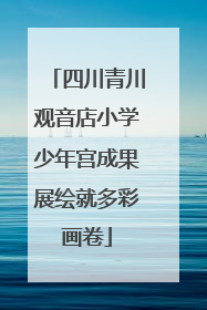 四川青川观音店小学少年宫成果展绘就多彩画卷