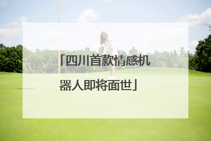 四川首款情感机器人即将面世
