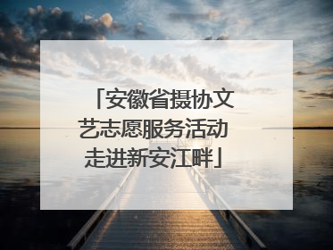 安徽省摄协文艺志愿服务活动走进新安江畔