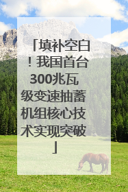 填补空白！我国首台300兆瓦级变速抽蓄机组核心技术实现突破