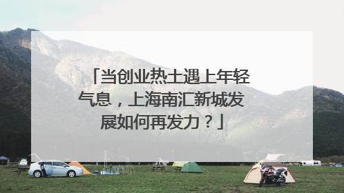 当创业热土遇上年轻气息，上海南汇新城发展如何再发力？