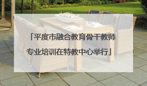 平度市融合教育骨干教师专业培训在特教中心举行