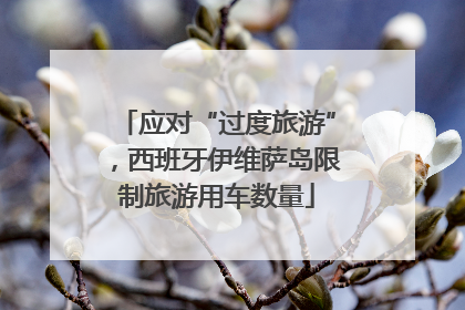 应对“过度旅游”，西班牙伊维萨岛限制旅游用车数量