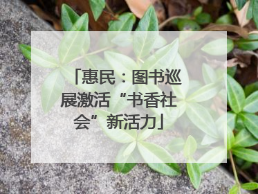 惠民：图书巡展激活“书香社会”新活力