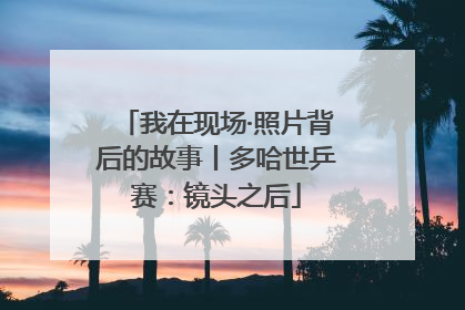 我在现场·照片背后的故事丨多哈世乒赛：镜头之后