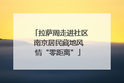 拉萨周走进社区 南京居民藏地风情“零距离”
