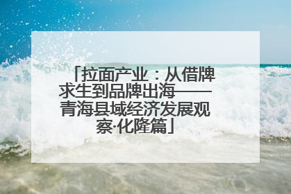 拉面产业：从借牌求生到品牌出海——青海县域经济发展观察·化隆篇