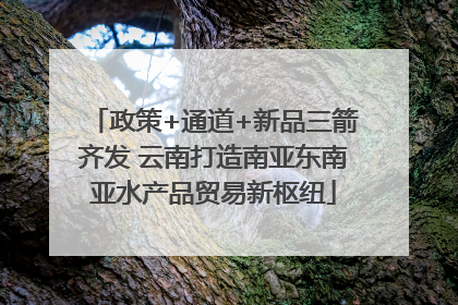 政策+通道+新品三箭齐发 云南打造南亚东南亚水产品贸易新枢纽