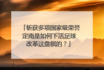 斩获多项国家级荣誉 定南是如何下活足球改革这盘棋的？