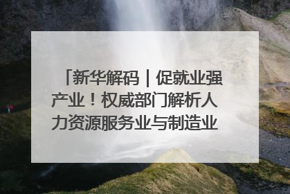 新华解码｜促就业强产业！权威部门解析人力资源服务业与制造业融合发展试点
