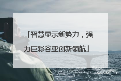 智慧显示新势力，强力巨彩谷亚创新领航