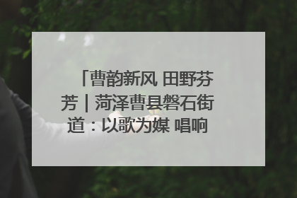曹韵新风 田野芬芳｜菏泽曹县磐石街道：以歌为媒 唱响乡土“新歌声”
