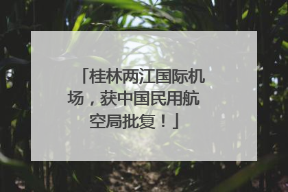 桂林两江国际机场，获中国民用航空局批复！