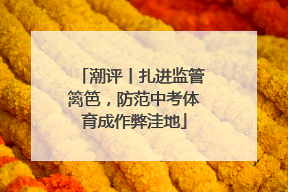 潮评丨扎进监管篱笆，防范中考体育成作弊洼地