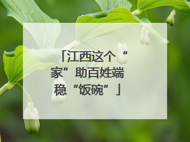 江西这个“家”助百姓端稳“饭碗”