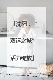 沈阳：“双运之城”活力绽放