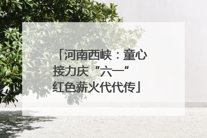 河南西峡：童心接力庆“六一” 红色薪火代代传