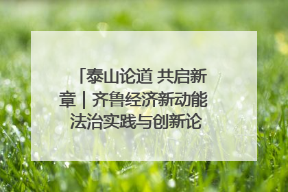 泰山论道 共启新章｜齐鲁经济新动能 法治实践与创新论坛成功举办