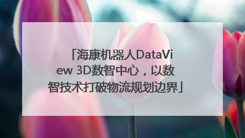 海康机器人DataView 3D数智中心，以数智技术打破物流规划边界