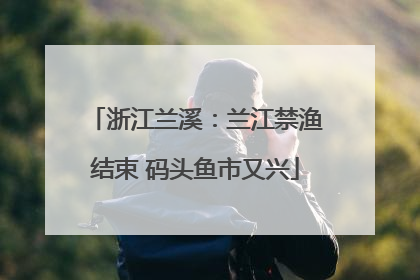 浙江兰溪：兰江禁渔结束 码头鱼市又兴