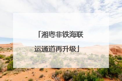 湘粤非铁海联运通道再升级