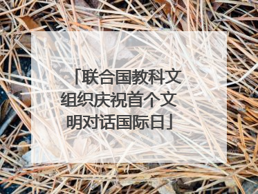 联合国教科文组织庆祝首个文明对话国际日