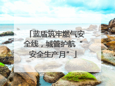 蓝盾筑牢燃气安全线，城管护航“安全生产月”