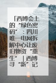 西博会上的“绿色密码”：四川唯一电网拆解中心让废旧物资“重生”｜西博寻“新”记