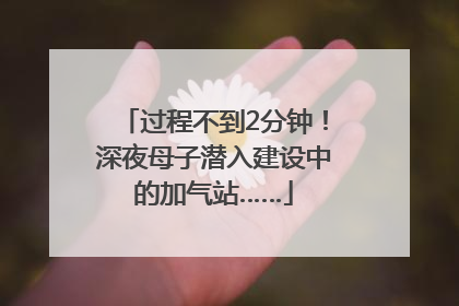 过程不到2分钟！深夜母子潜入建设中的加气站……