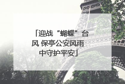 迎战“蝴蝶”台风 保亭公安风雨中守护平安
