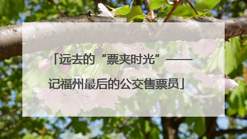 远去的“票夹时光”——记福州最后的公交售票员