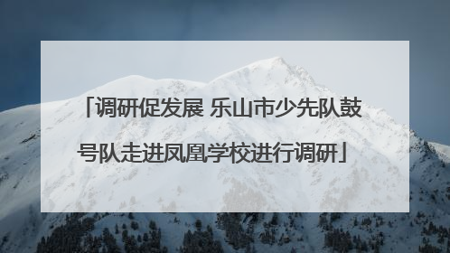调研促发展 乐山市少先队鼓号队走进凤凰学校进行调研