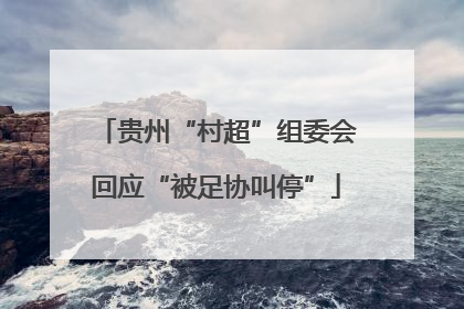 贵州“村超”组委会回应“被足协叫停”