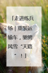 走进练兵场｜重装运输车，驰骋风雪“天路”！