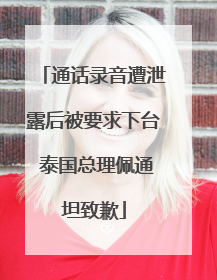 通话录音遭泄露后被要求下台 泰国总理佩通坦致歉
