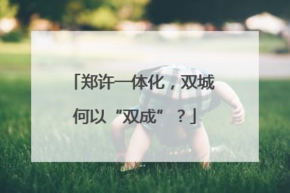 郑许一体化，双城何以“双成”？