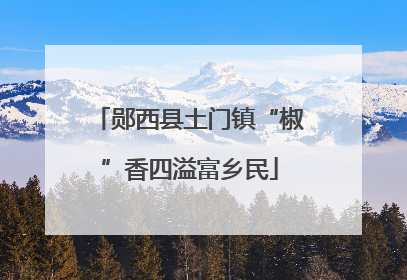 郧西县土门镇“椒”香四溢富乡民