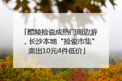 醴陵捡瓷成热门周边游，长沙本地“捡瓷市集”卖出10元4件低价