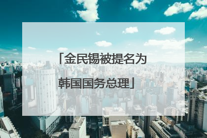 金民锡被提名为韩国国务总理