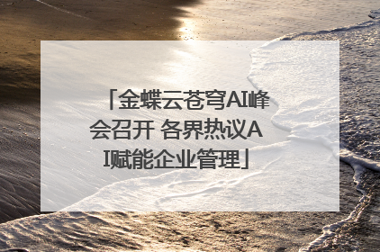 金蝶云苍穹AI峰会召开 各界热议AI赋能企业管理