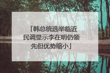 韩总统选举临近 民调显示李在明仍领先但优势缩小
