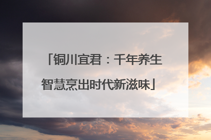 铜川宜君：千年养生智慧烹出时代新滋味