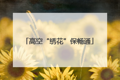 高空“绣花”保畅通
